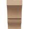 Ekena Millwork 4"W x 4"D x 8"H Wide Asheboro Rough Cedar Woodgrain TimberThane Corbel, Primed Tan CORUR04X04X08ASHRCPR - alternate 5